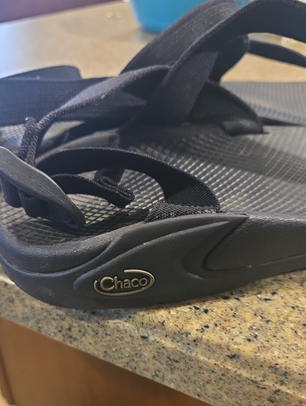 Mens Black Chaco Sandals 14 - Picture 2 of 3